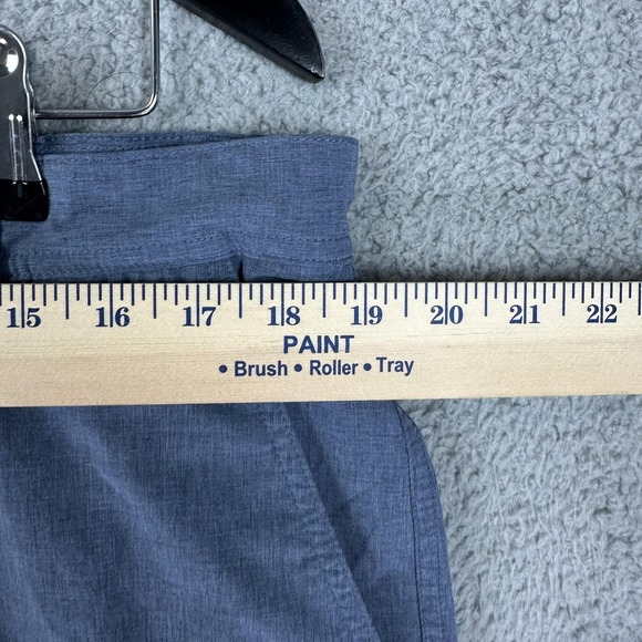 FootJoy Golf Shorts Mens 38 Heather Blue Stretch Performance Chino Flat Front - Picture 2 of 8